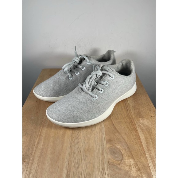 allbirds Shoes - Allbirds Wool Runners Womens Cool Grey White Low Top Casual Sneakers size 10